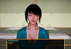 Teen Brunette's Bold Family Game with Big Tits and Ass, intense milf action in my new family series.