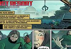 Emotional threesome with robot sex dolls