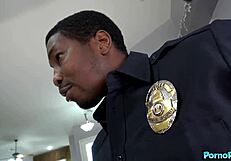 Pawg kay carter bent over for interracial threesome with black police cocks
