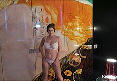 Lady Lyne Shows Off Curvy Body and Big Assets