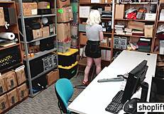 hot blonde small 18+ tits teen 18+ busted by a bad policeman at work