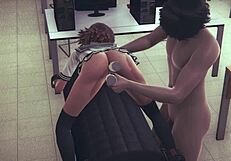 sara enjoys 2 dildos and squirts in hentai 3d 😍