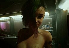 Judy and Johnny Silverhand in Hidden 3D Sex Scene with Anal