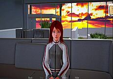 My new family 34: A Hentai game with red-haired amateur and small-boobed girl