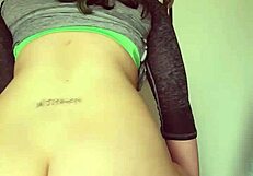 I watch this Mexican latina twerking naked on the dance floor