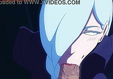 mei mei suggests a good blowjob to the well-endowed guy in public.