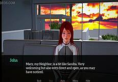 My new family 34: A Hentai game with red-haired amateur and small-boobed girl