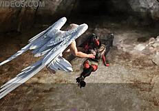 Lilith and Gabriel Play with Big Tits Fucking