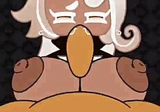 Blonde Milf With Big Tits Titfucks Monster Cock For Cumshot