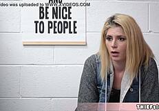 Cute blonde shoplifter teen 18+ madison just cant stop stealing stuff