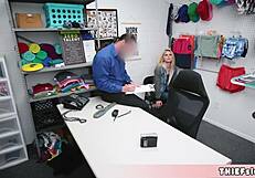 Cute blonde shoplifter teen 18+ madison just cant stop stealing stuff