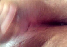 Horny teen stretches wet pussy in public