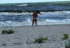 Public beach banging with big ass doggystyle action.