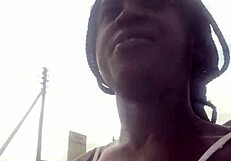 Crazy bitch searches supermarket for lighter to smoke