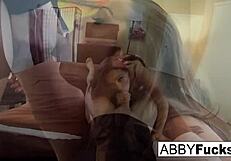 Sexy Abigail Boldly Gives Her Man All Her Pussy
