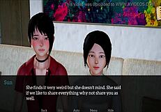 Intense family sex in My New Family episode 208