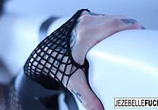 Jezebelle and Ashley engage in lesbian sex