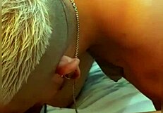 Naughty Shemale Drills Trans Man's Tight Hole