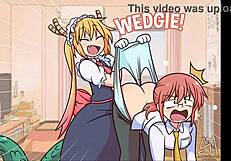 Compilation of cartoon girls getting wedgies in various scenes