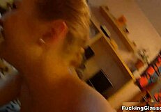 Teen Christina In Glasses Gets Fucked After Blowjob