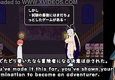 Crossdressing in anime hentai game