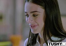 lana rhoades takes intense anal action in tushy scene!