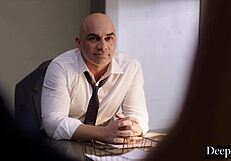 deeper bad girl anna claire takes it hard in mouth and pussy