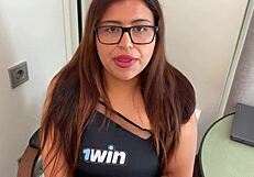 pervert psychologist fucks her client with big cock, creampie in hardcore session