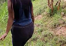Natural tits and a curvaceous ass, a Colombian beauty in all her glory