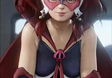 kidkudi dances and strips in solo cartoon hentai