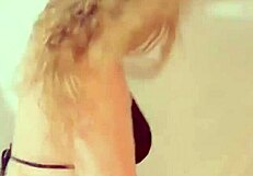 Hot Blonde Dances In Crotchless Panties! Mistress Domination!