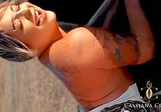 Blonde feels excited bringing two men home for group doggystyle