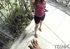 Babe Courtney Loxx sucks cock for specie hardcore