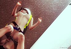 Anime Couple Banging Hard from the Back in 3D Action