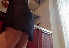 Naughty Blonde Masturbates Horny Pussy