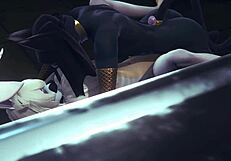 Want to see femboys in hard threesome sex?