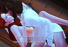 3D animated hentai with a black lily, naughty sex scenes