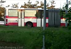 Pretty Blonde Risks Public Gangbang On Street