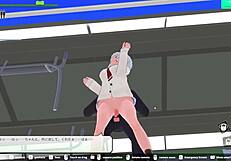 loop train h-game elevator scene