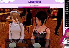 Vtuber Lewdneko Plays Harem Hotel Part 26 Big Tits Moaning Orgasm 3D Anime