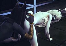 Want to see femboys in hard threesome sex?