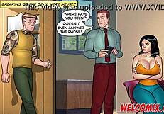 Damn! Old father-in-law bangs the hot maid hard. That pervert pops off in wild action!