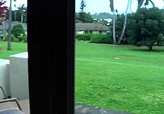 on our honeymoon in hawaii, sinn sage gives a pov blowjob and gets her ass fucked hard