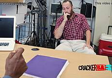 damn, muscled white bear drilled by huge black cock