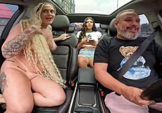 She's debuting and gets a blowjob at the gas station.