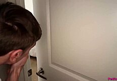 Pigtailed Step Sister Sucks Big Cock