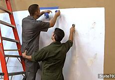 Tattooed Gay Workers Fucking Hard With Monster Cocks!