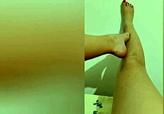 Cute Girl Teases With Legs Then Fingers Wet Pussy?