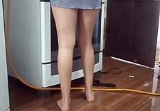 I recorded my employee washing the stove naked