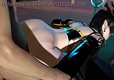 3d asian robot gets pussy fucked